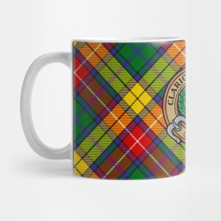 Clan Buchanan Crest over Tartan Mug